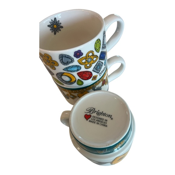 Brighton LOVE Mug Set of 3 Trust Your Journey Ceramic Gift Coffee Mugs - Picture 4 of 7